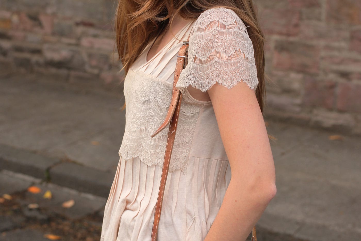 Cream lace top